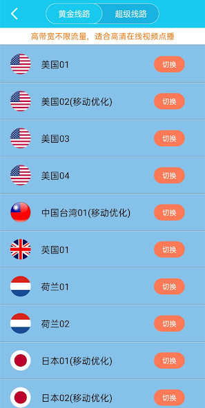 加速器vp旋风雷神android下载效果预览图